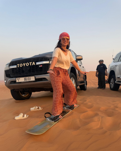 desert safari sand boarding