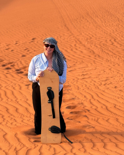 Desert safari sand boarding